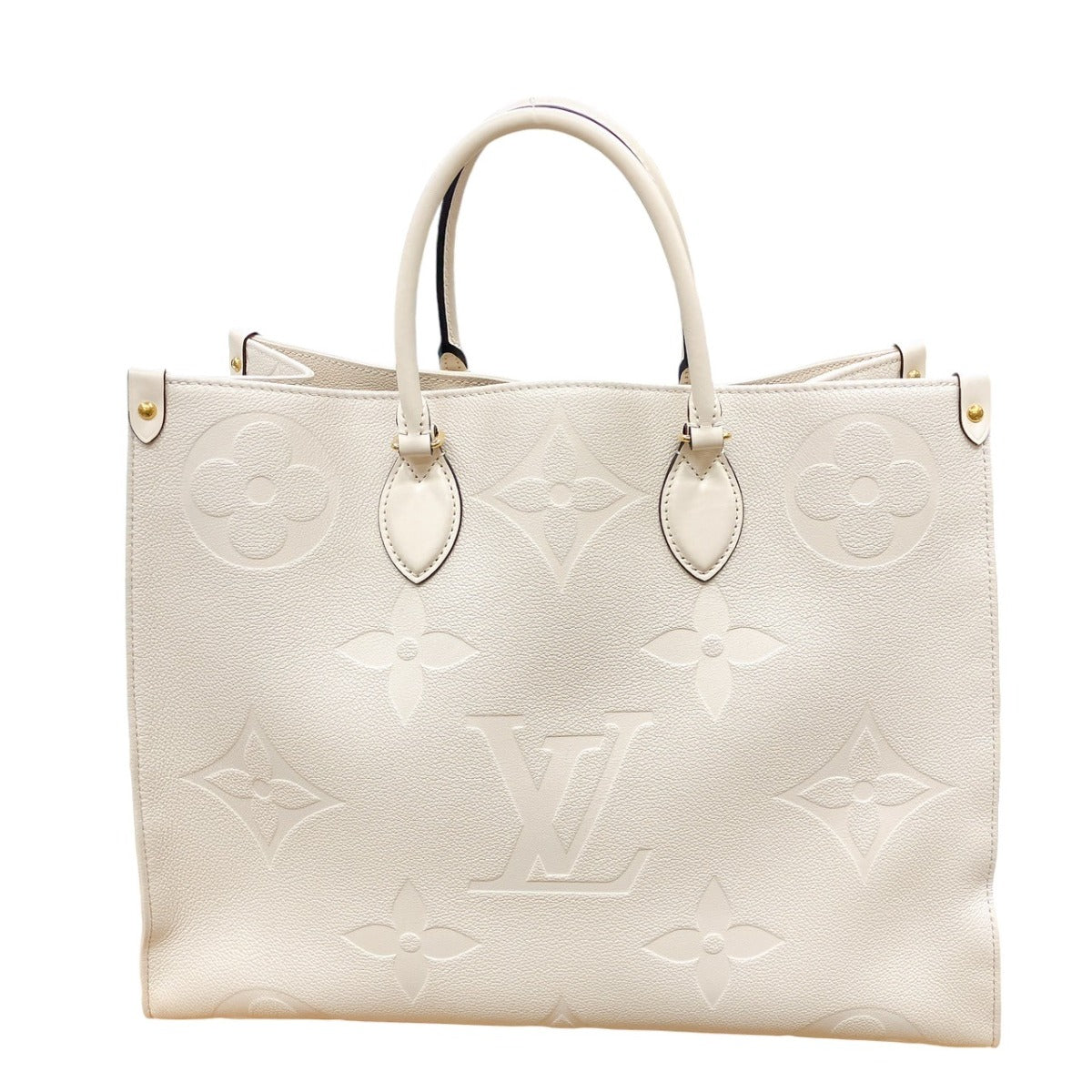 Louis Vuitton Tote Bag M45081 Monogram Ann Platt Beige On The Go Gm Monogram Shoulder Back Women Used Authentic