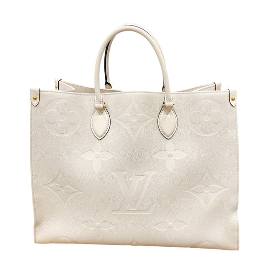 Louis Vuitton Tote Bag M45081 Monogram Ann Platt Beige On The Go Gm Monogram Shoulder Back Women Used Authentic