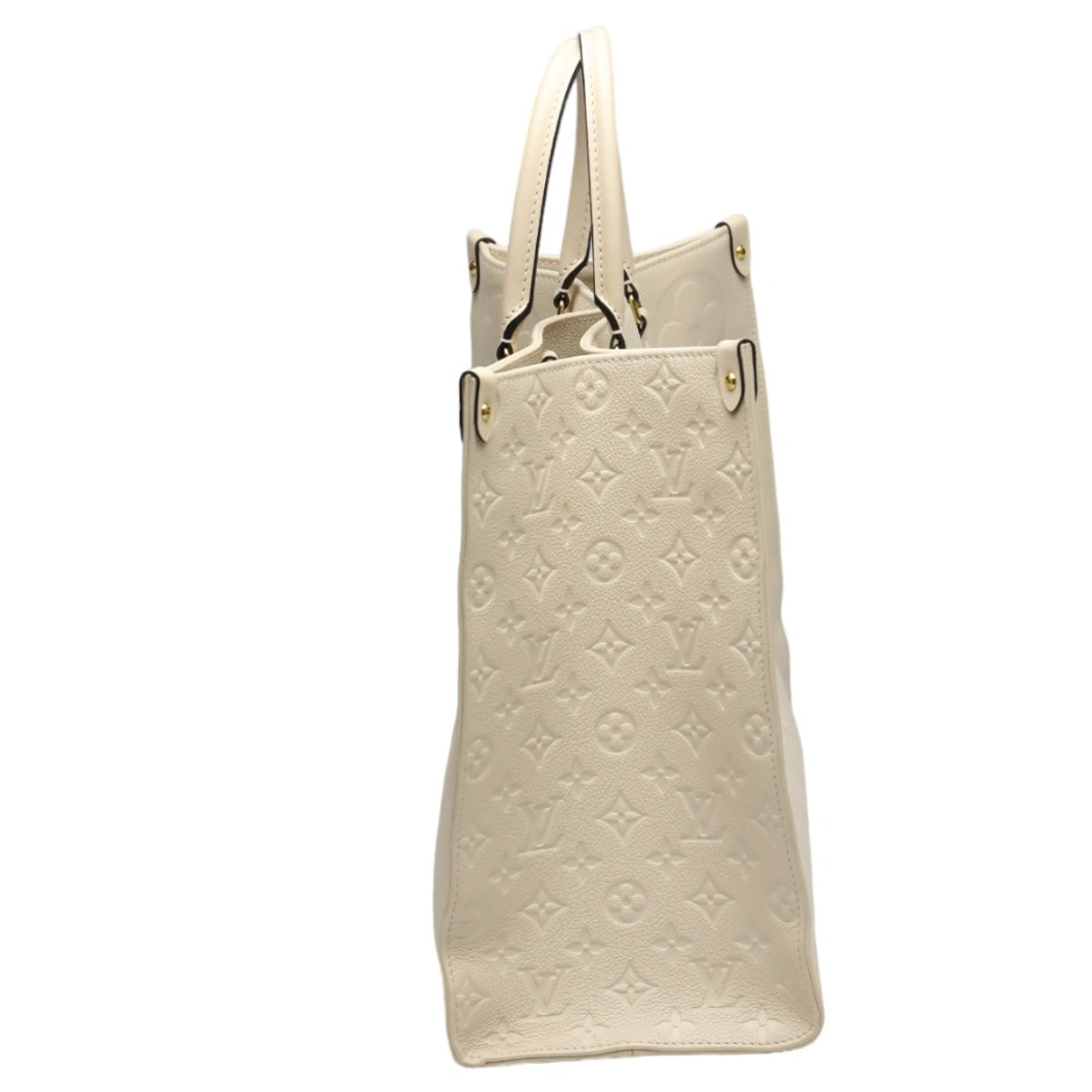 Louis Vuitton Tote Bag M45081 Monogram Ann Platt Beige On The Go Gm Monogram Shoulder Back Women Used Authentic