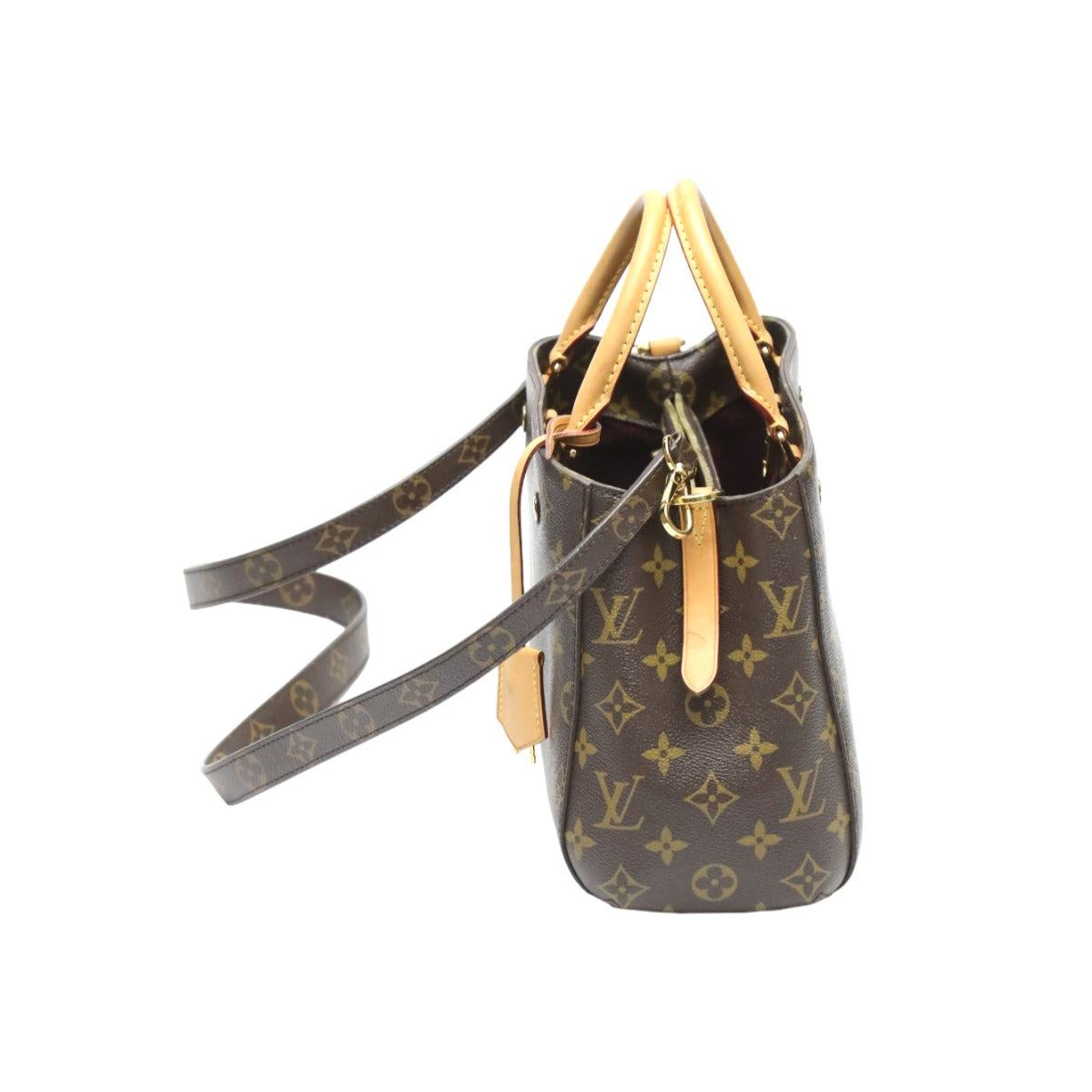 Louis Vuitton Shoulder Bag M41055 Monogram Canvas Brown Handbag Monogram Montaigne Bb Women Used Authentic