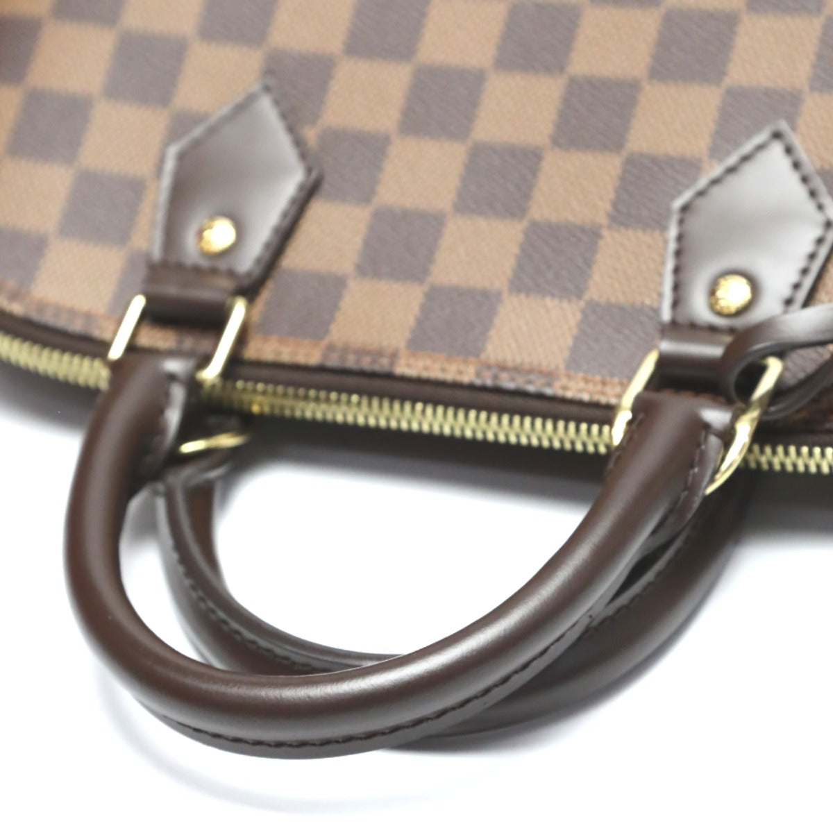 Louis Vuitton Handbag N53151 Damier Canvas Brown 2 Way Damier Alma Pm Women Used Authentic