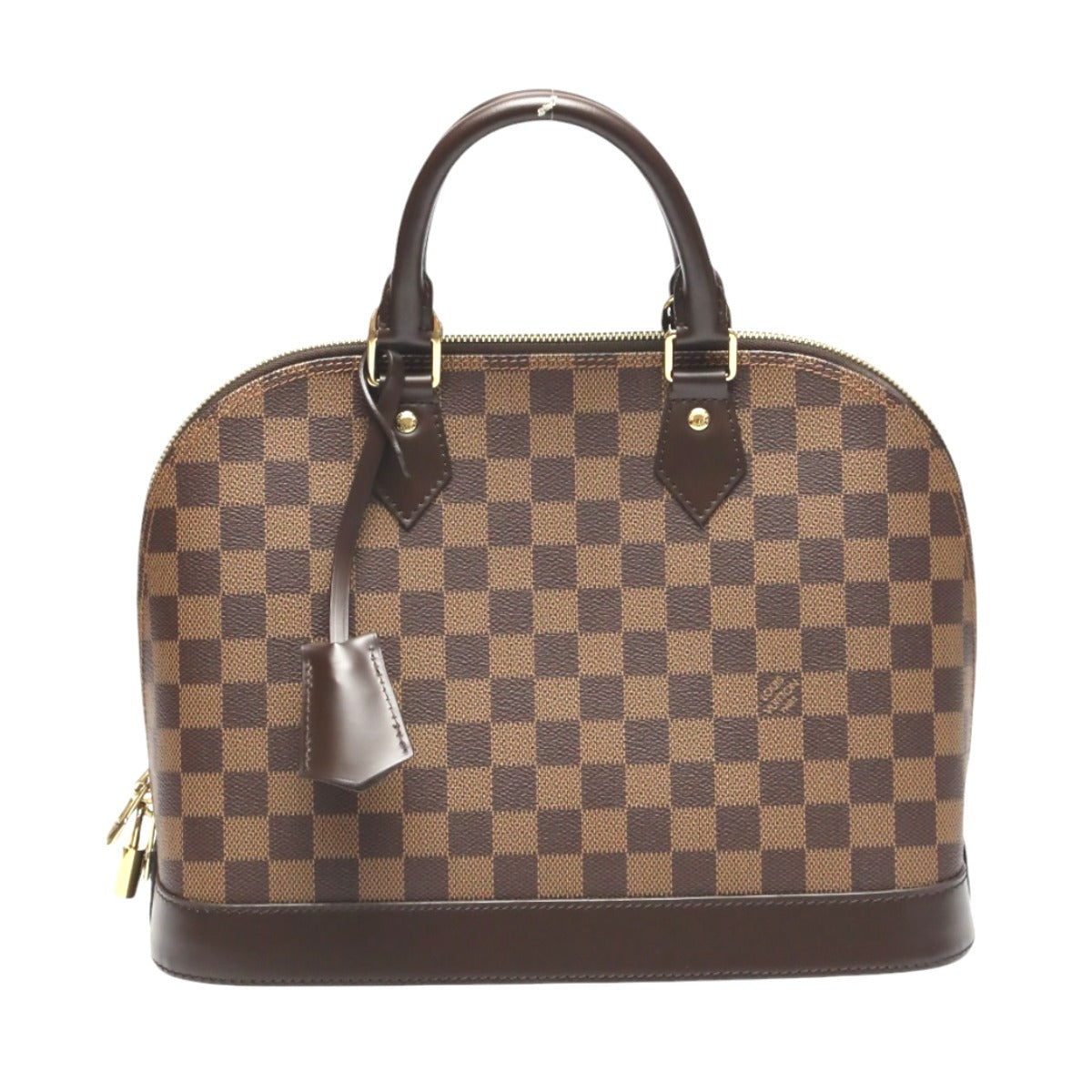 Louis Vuitton Handbag N53151 Damier Canvas Brown 2 Way Damier Alma Pm Women Used Authentic