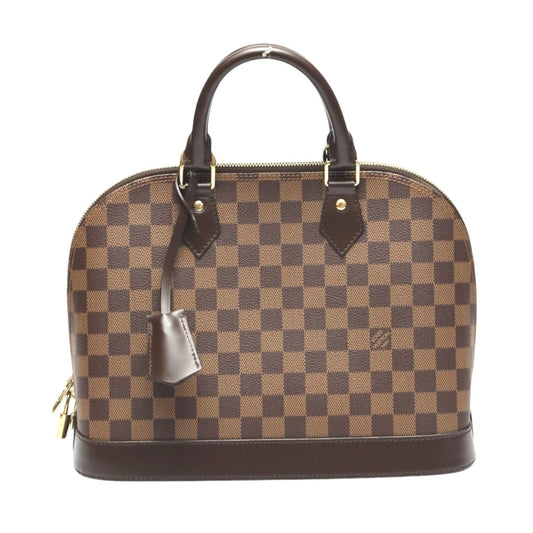 Louis Vuitton Handbag N53151 Damier Canvas Brown 2 Way Damier Alma Pm Women Used Authentic