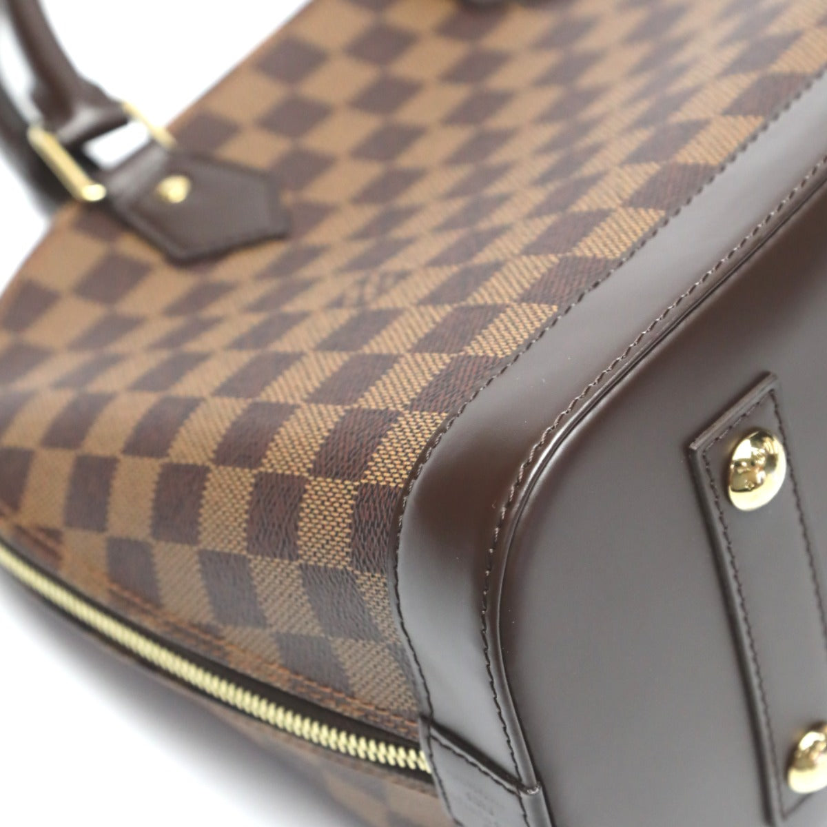 Louis Vuitton Handbag N53151 Damier Canvas Brown 2 Way Damier Alma Pm Women Used Authentic