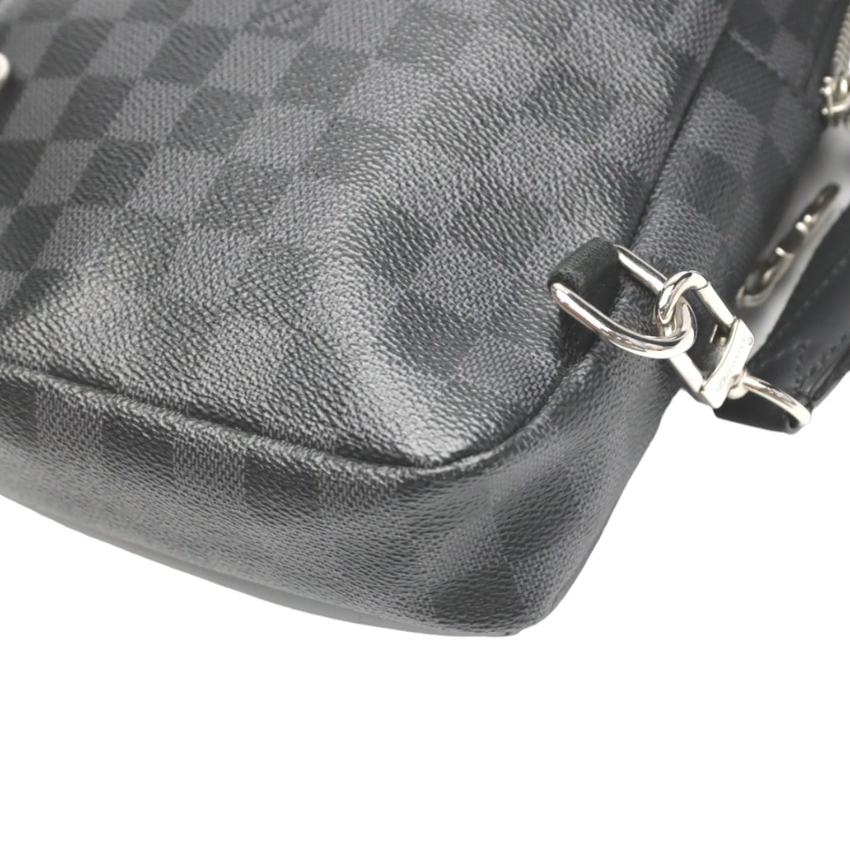 Louis Vuitton Shoulder Bag N41719 Damier Grafitto Canvas Black Sling Bag Graphite Avenir Sling Bag (Old Model) Mens Used Authentic