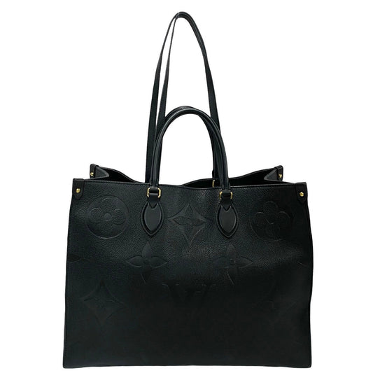 Louis Vuitton Tote Bag Leather Black Monogram Ann Platt On The Go Gm Women Used Authentic