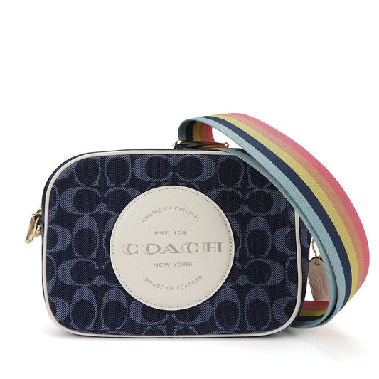 Coach Shoulder Bag C2822 Denim Navy