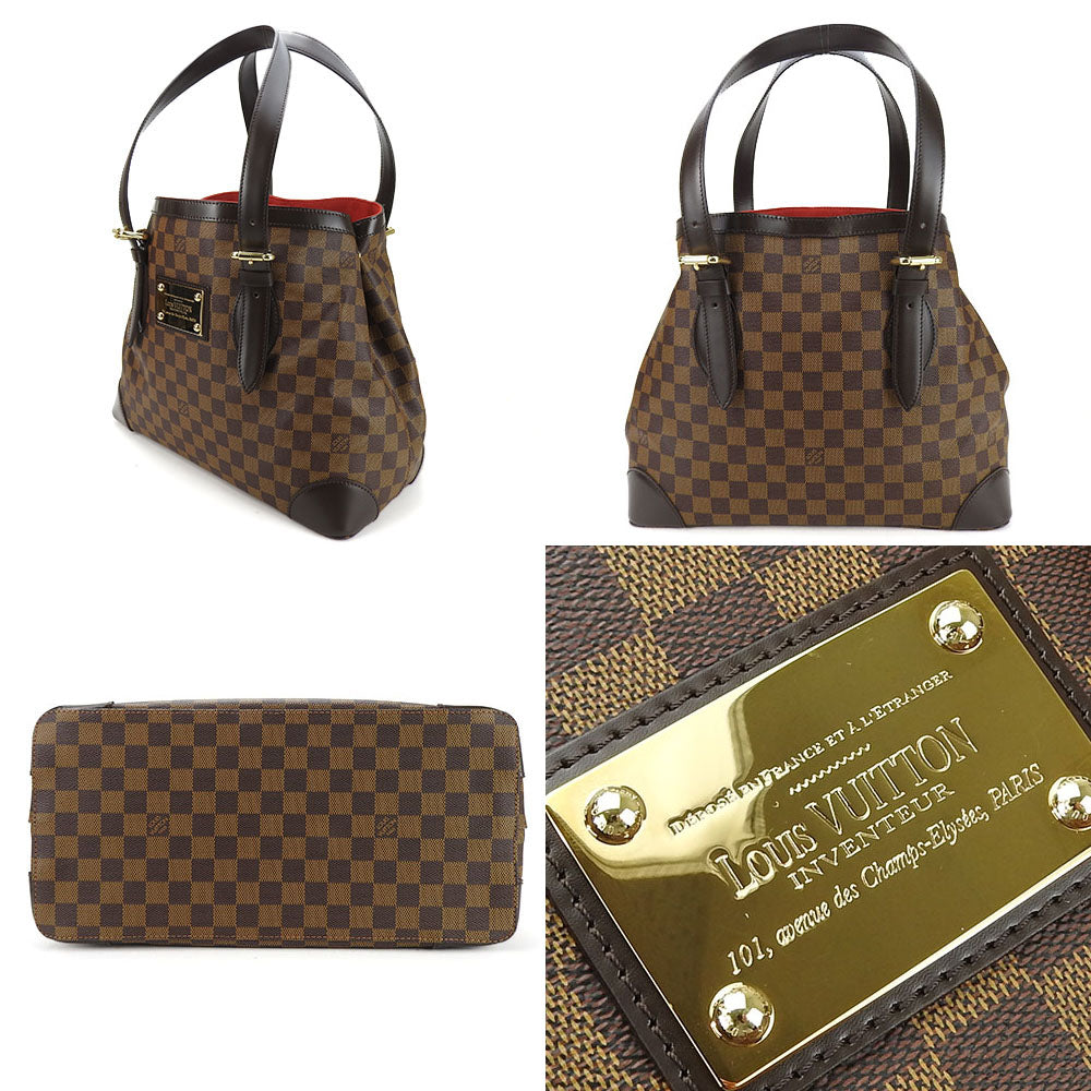 Louis Vuitton Tote Bag N51204 Damier Brown Hamstead Mm