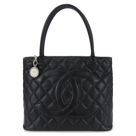 Chanel Tote Bag A01804 Caviar Skin Black Replica Tote