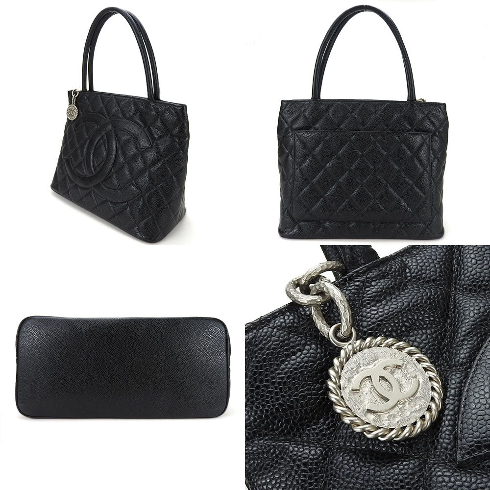 Chanel Tote Bag A01804 Caviar Skin Black Replica Tote