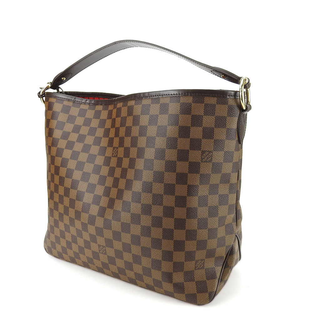 Louis Vuitton Shoulder Bag N41459 Damier Brown Delight Full Pm Women Used Authentic