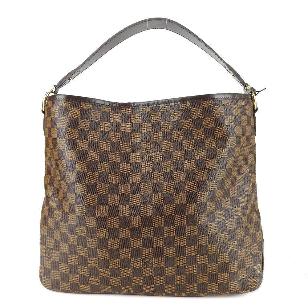 Louis Vuitton Shoulder Bag N41459 Damier Brown Delight Full Pm Women Used Authentic