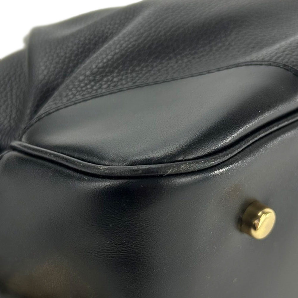 Coach Handbag 69621 Leather Black Women Used Authentic