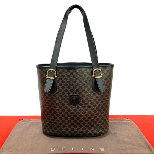 Celine Tote Bag Leather Black