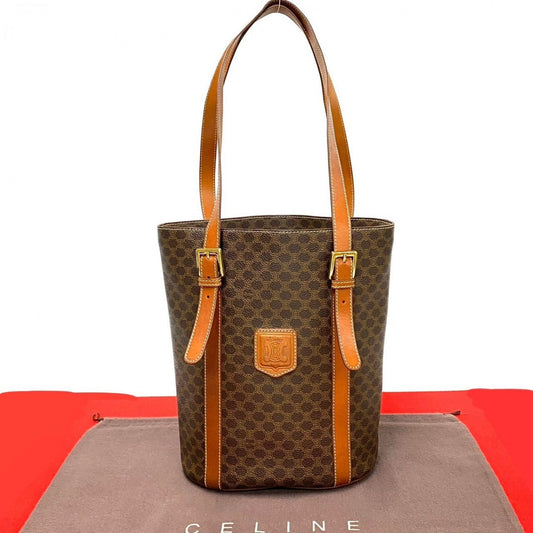 Celine Tote Bag Leather Brown