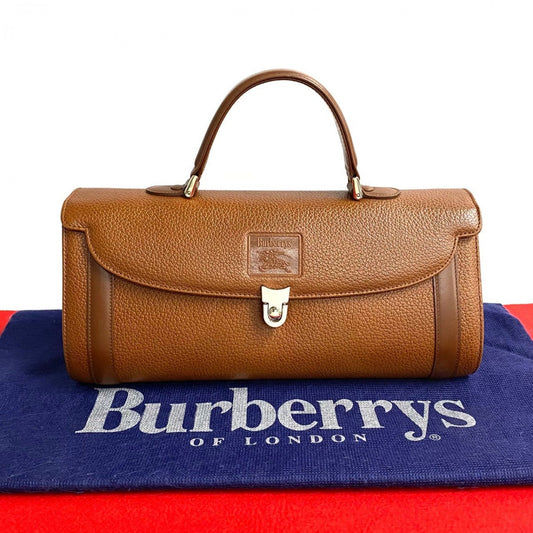 Burberrys Handbag Leather Brown