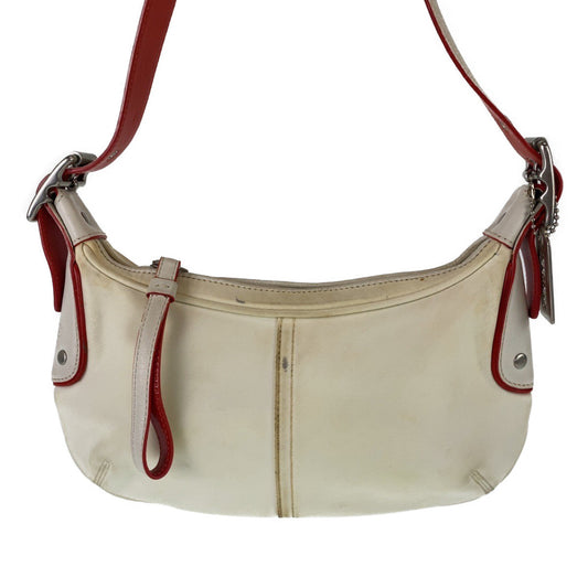 Coach Shoulder Bag J3 K 6671 Nylon White