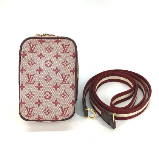 Louis Vuitton Pouch M60001 Monogram Mini Canvas Red Monogram Mini Us Digital Women Used Authentic