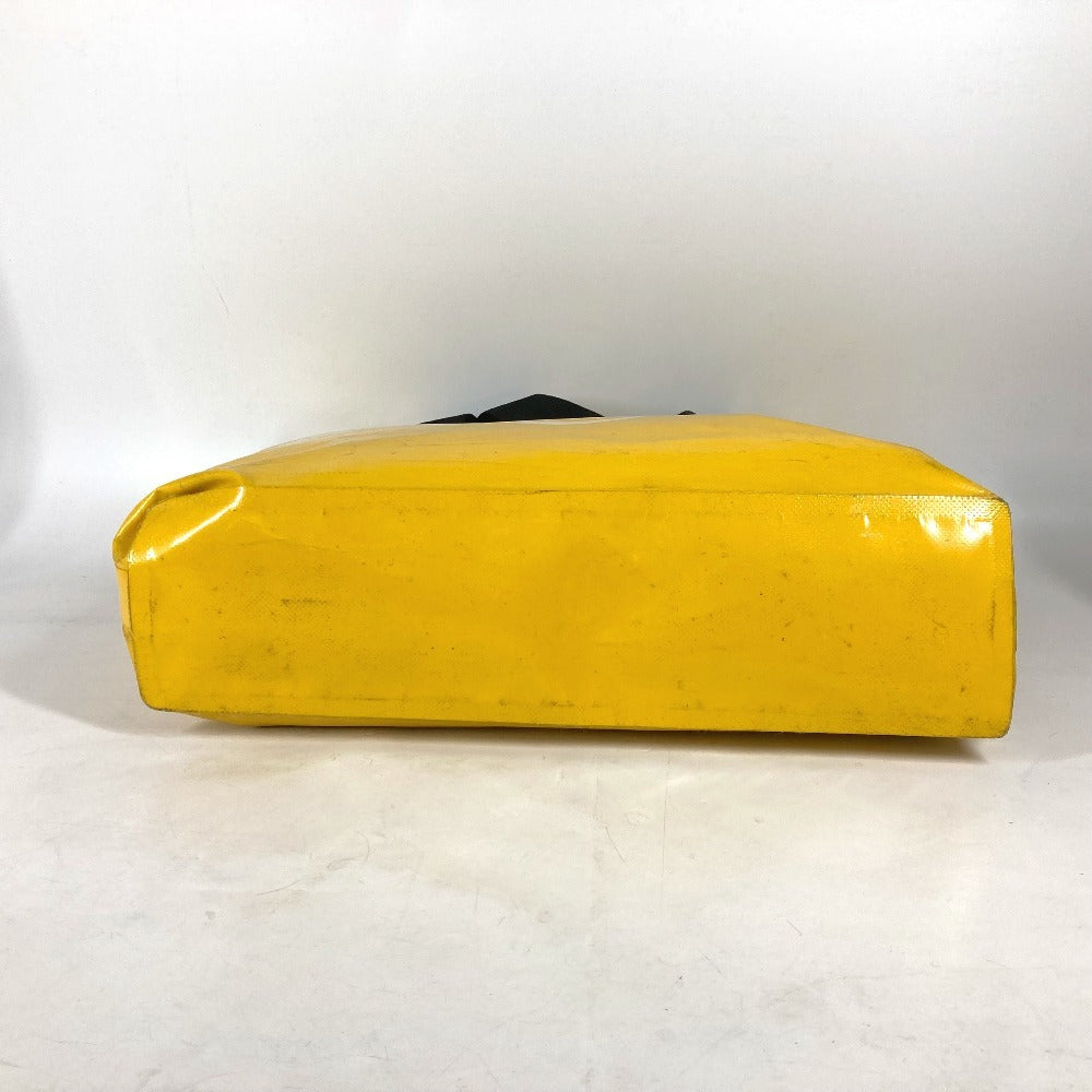 Chanel Shoulder Bag Plastics Yellow Waterproof Cc Coco Mark Etanche Logo Women Used Authentic