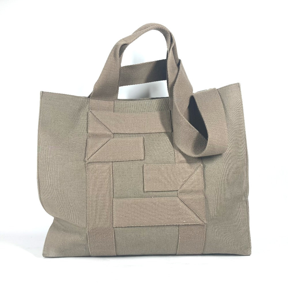 Fendi Tote Bag 7 Va558 Canvas Khaki Tote Canvas Mens Used Authentic