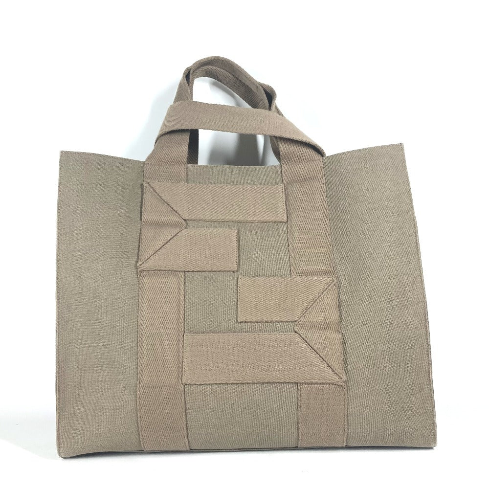 Fendi Tote Bag 7 Va558 Canvas Khaki Tote Canvas Mens Used Authentic