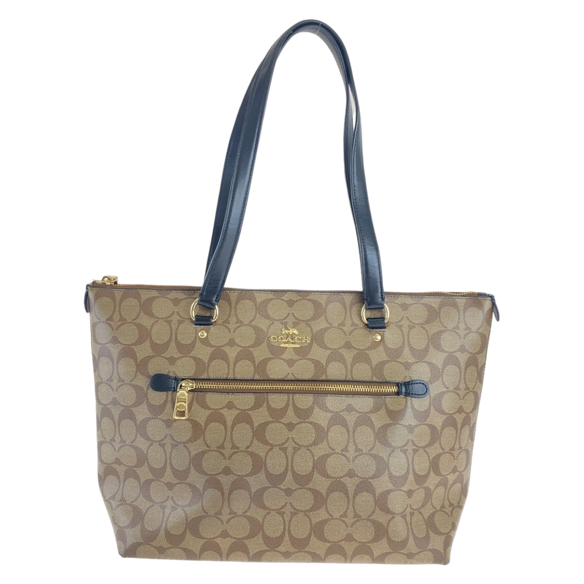 Coach Tote Bag Canvas Beige Signature