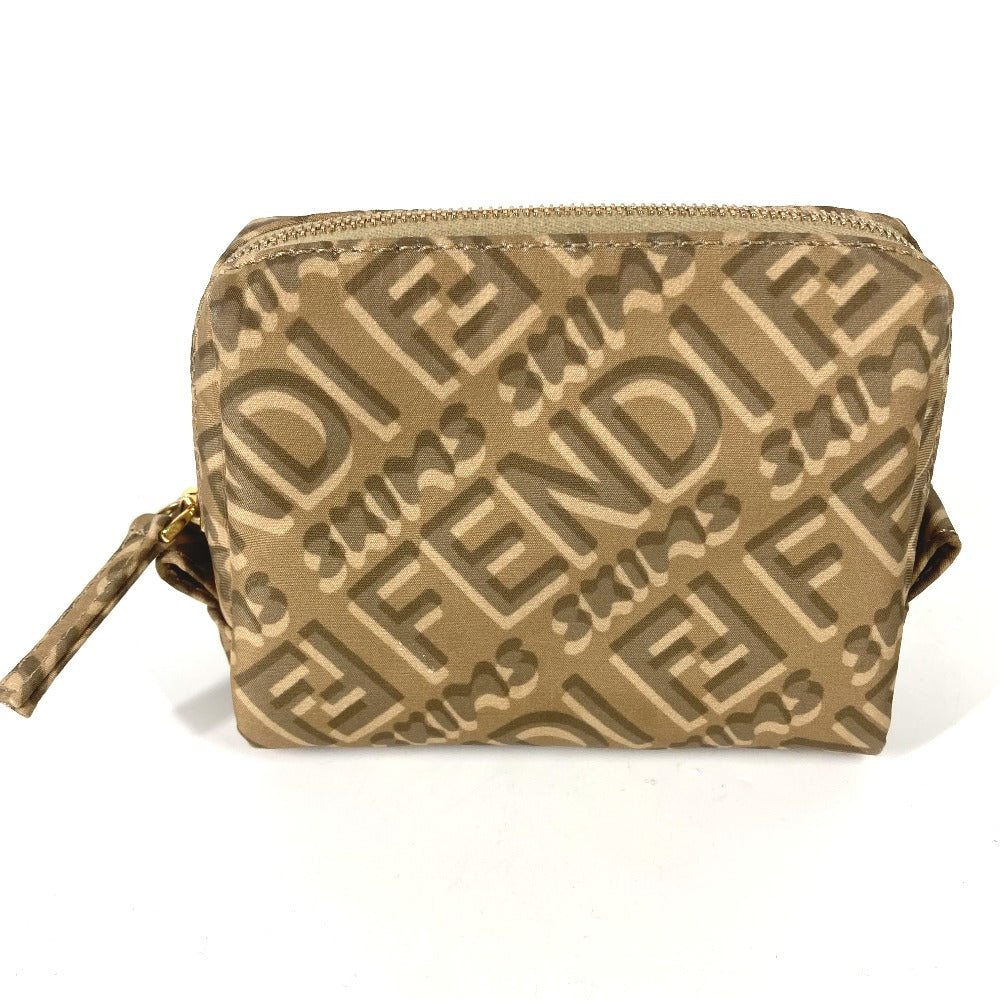 Fendi Pouch 8 N0179 Nylon Beige Skims Collaboration Logo