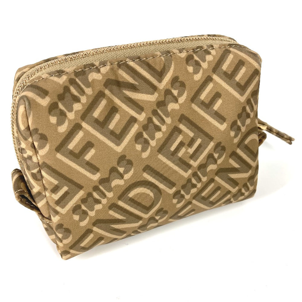 Fendi Pouch 8 N0179 Nylon Beige Skims Collaboration Logo