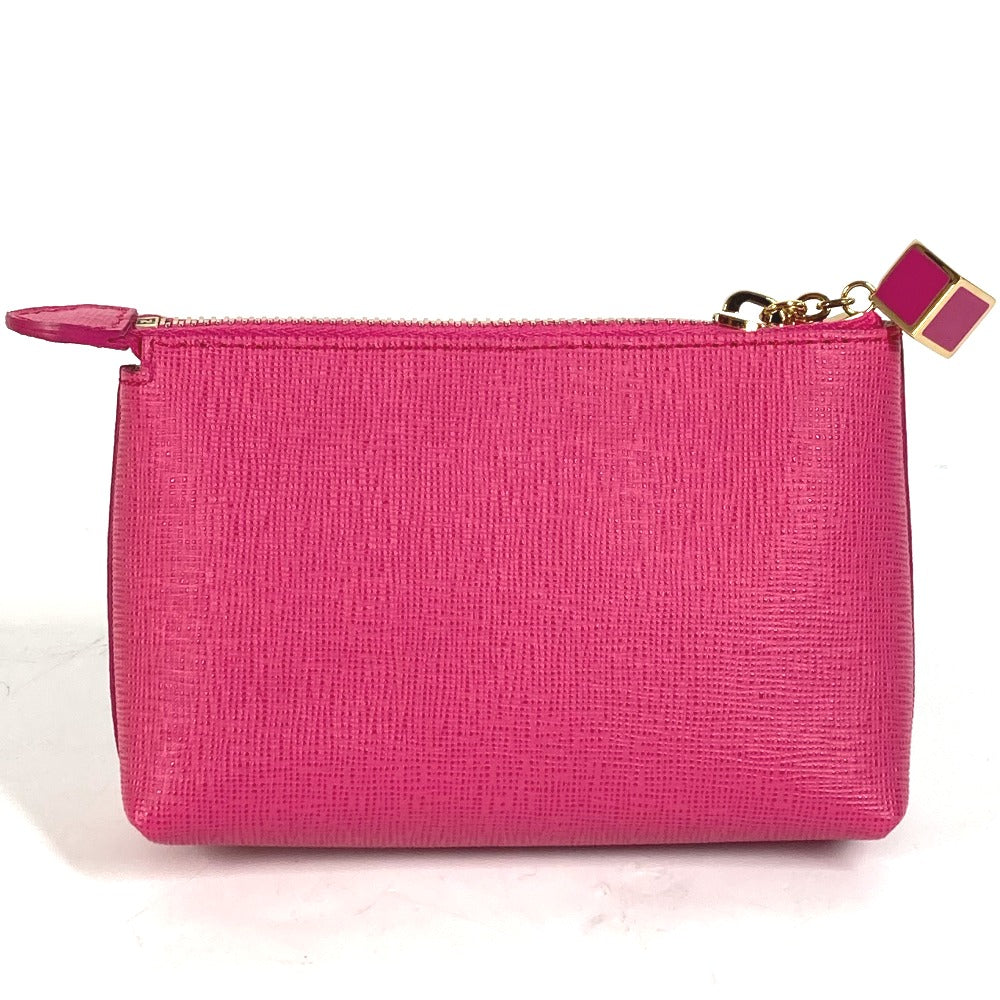 Fendi Pouch Leather Pink Logo