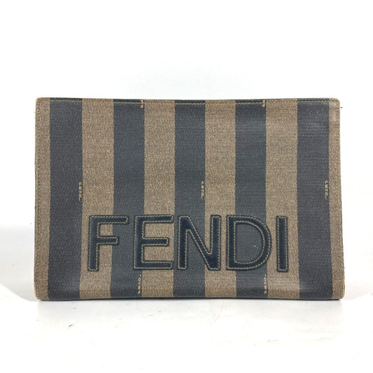 Fendi Business Bag Pvc Khaki Vintage Pecan Mens(unisex) Used Authentic