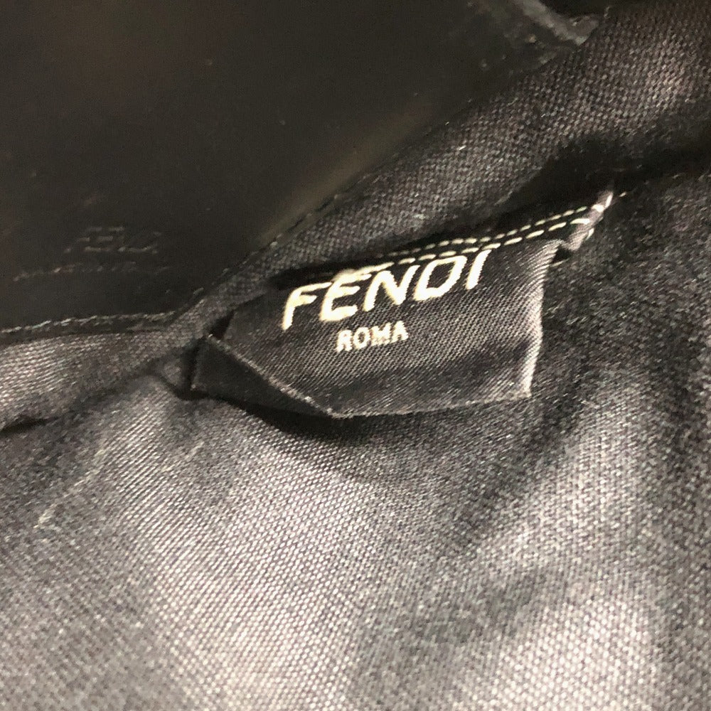 Fendi Clutch Bag 7 N0113 Leather Black Logo Mini Bag