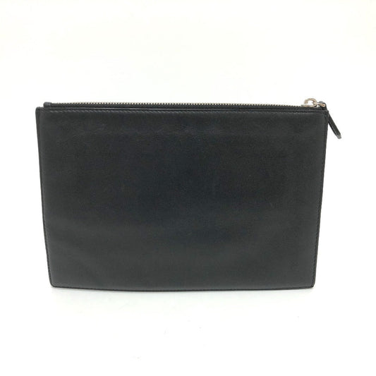 Fendi Clutch Bag 7 N0113 Leather Black Logo Mini Bag