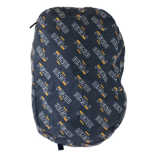 Fendi Backpack Nylon Black Black Backpack Backpack Eco Bag Phila Collaboration Foldable Women Used Authentic