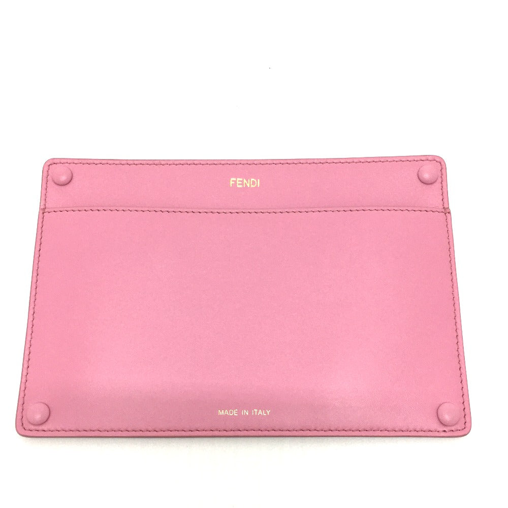 Fendi Pouch 7 Ar907 Leather Pink Peek A Boo Bag In Women Used Authentic