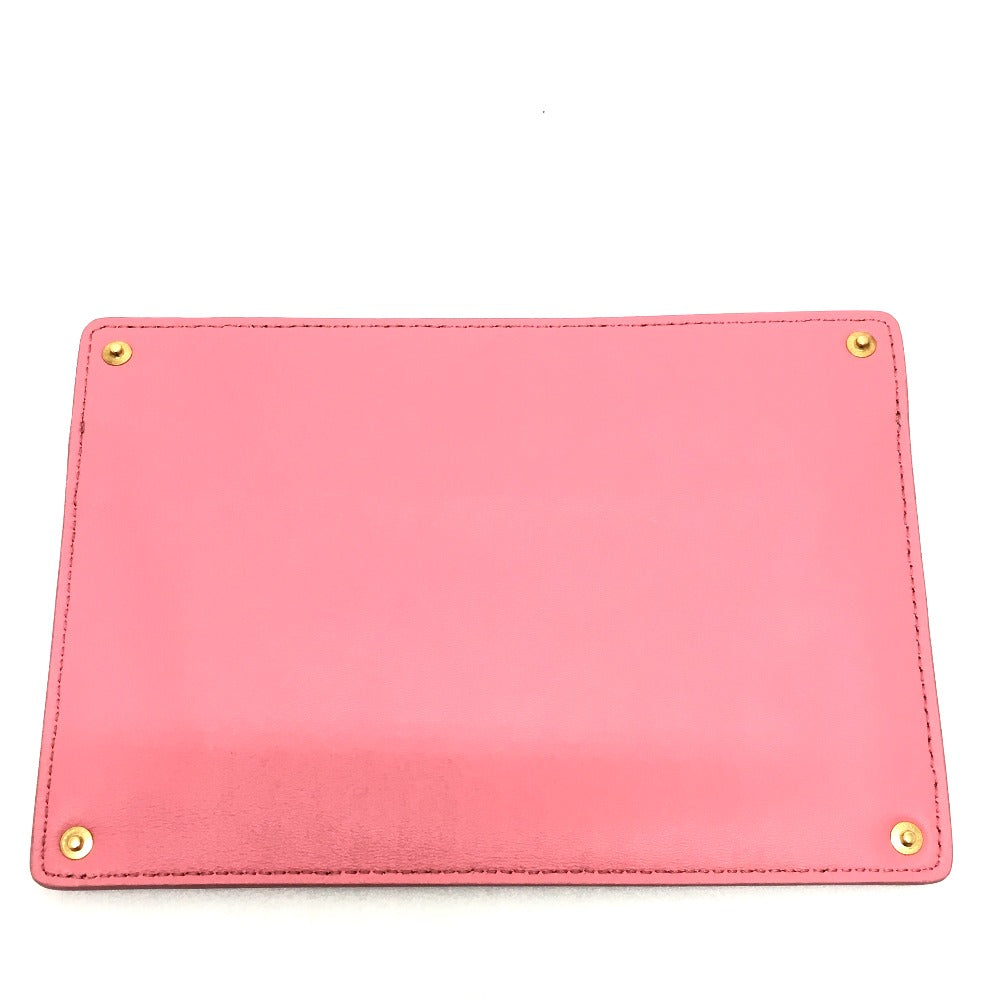 Fendi Pouch 7 Ar907 Leather Pink Peek A Boo Bag In Women Used Authentic