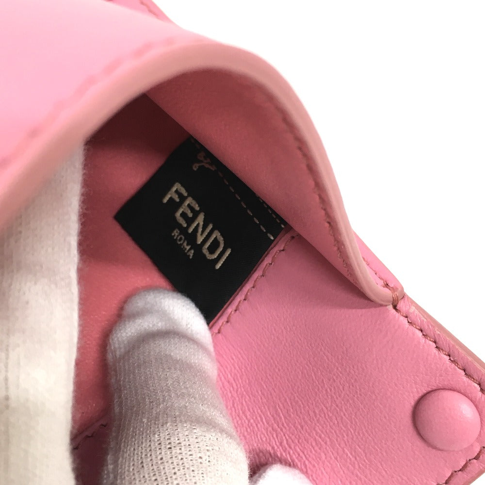 Fendi Pouch 7 Ar907 Leather Pink Peek A Boo Bag In Women Used Authentic