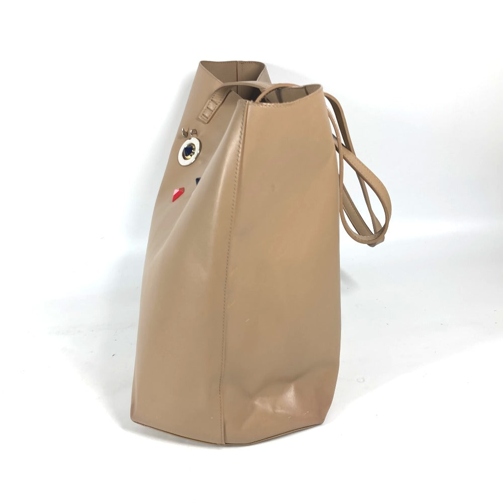 Fendi Tote Bag Leather Beige Hypnotize