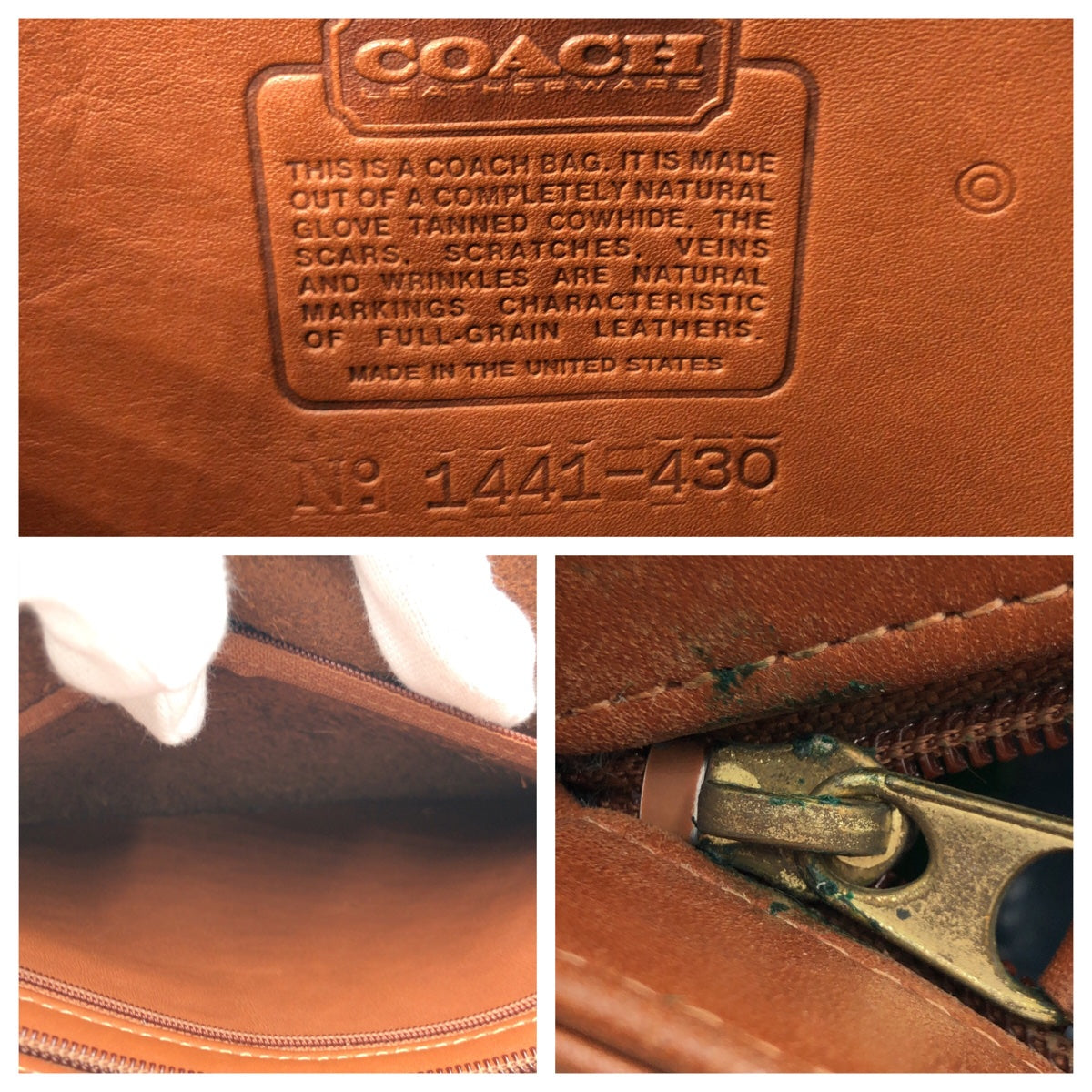 Coach Tote Bag 430 Leather Brown Old Coach