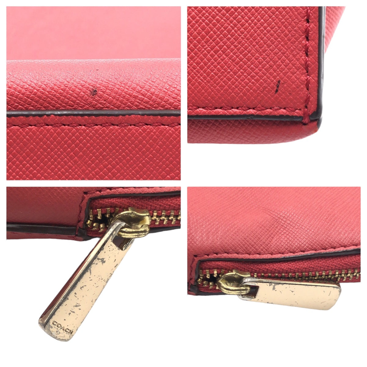 Coach Pouch Calfskin Pink