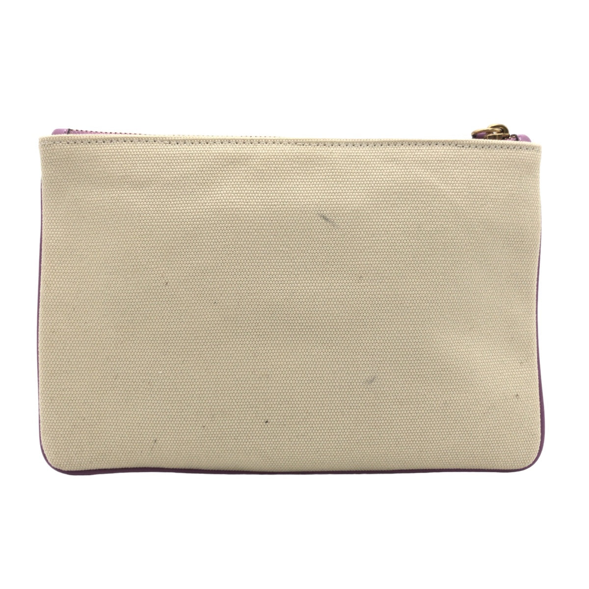 Coach Pouch Cd699 G Canvas Beige