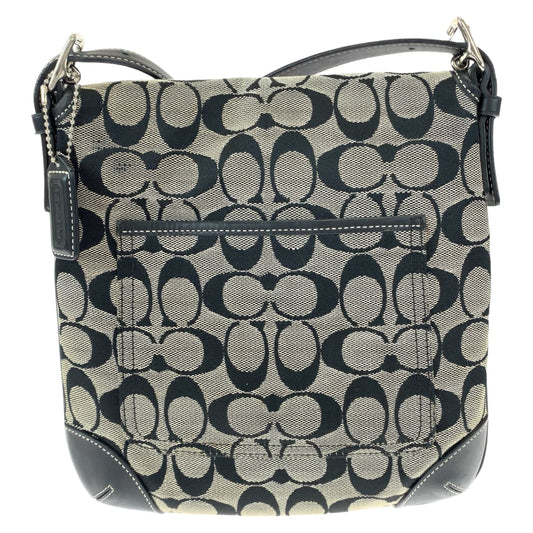 Coach Shoulder Bag 6079 Canvas Black Signature