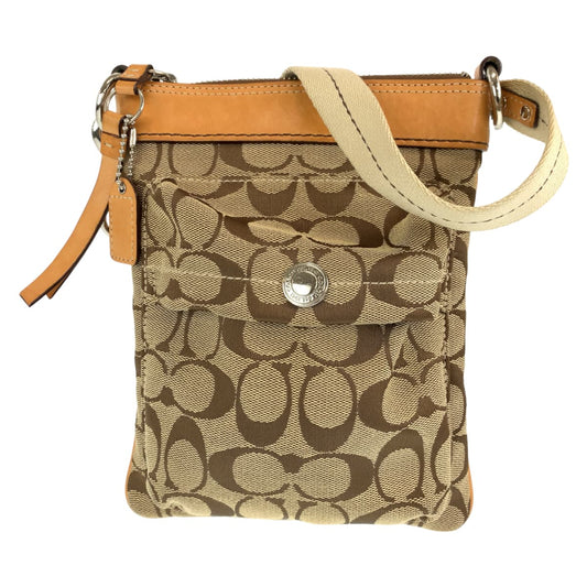 Coach Shoulder Bag 6442 Canvas Beige Signature