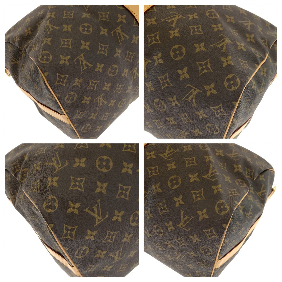 Louis Vuitton Boston Duffel Bag M41416 Pvc Brown Beige Gold Metal Shoulder Bag Boston Duffel Bag 2way Monogram Keepall Bandouliere50 Mens Used Authentic