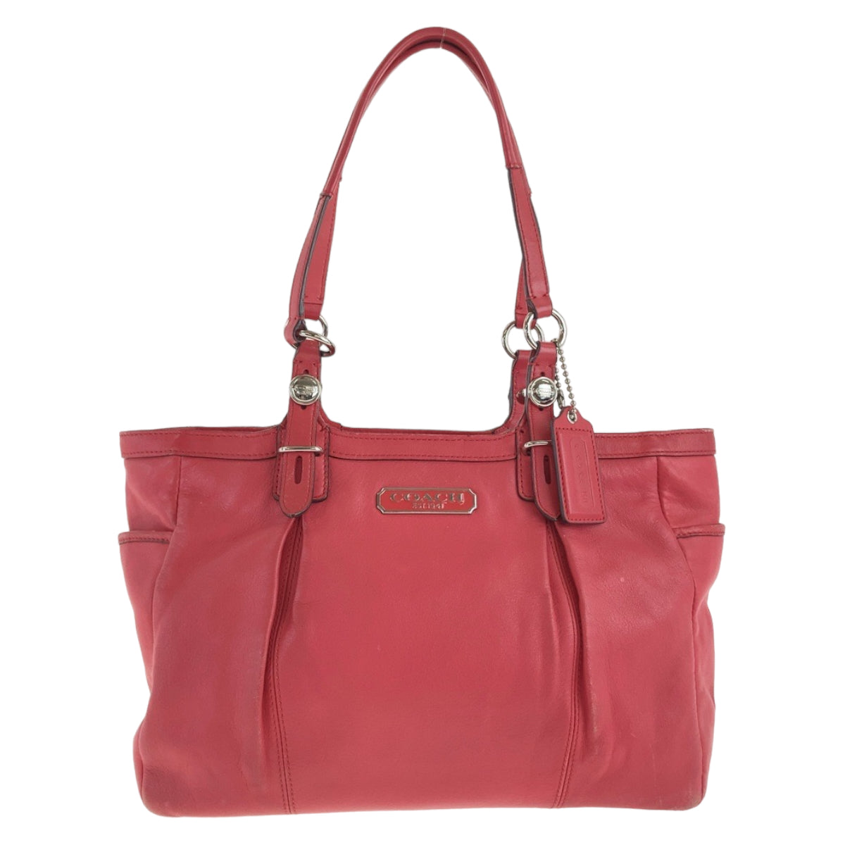 Coach Tote Bag Leather Pink