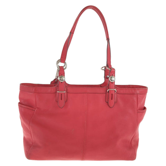 Coach Tote Bag Leather Pink