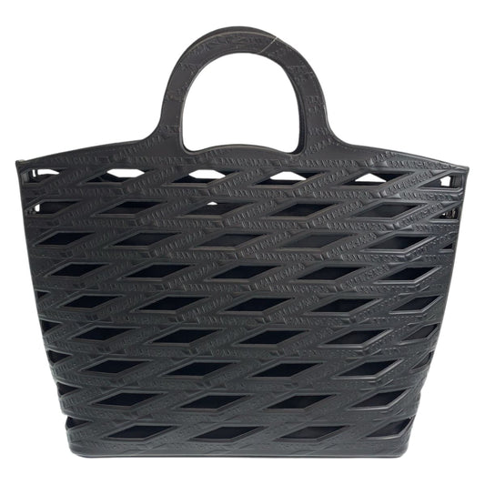 Balenciaga Tote Bag 626111 Pvc Black Tote Bag Shoulder Bag Unisex Neo Basket Mens Used Authentic