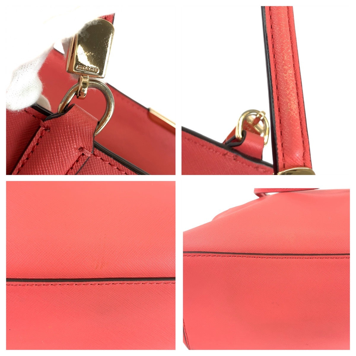 Coach Tote Bag Pvc Pink Madison Saffiano