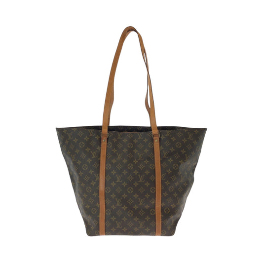 Louis Vuitton Tote Bag M51108 Pvc Brown Gold Metal Tote Bag Shoulder Bag Monogram Sac Shopping Women Used Authentic