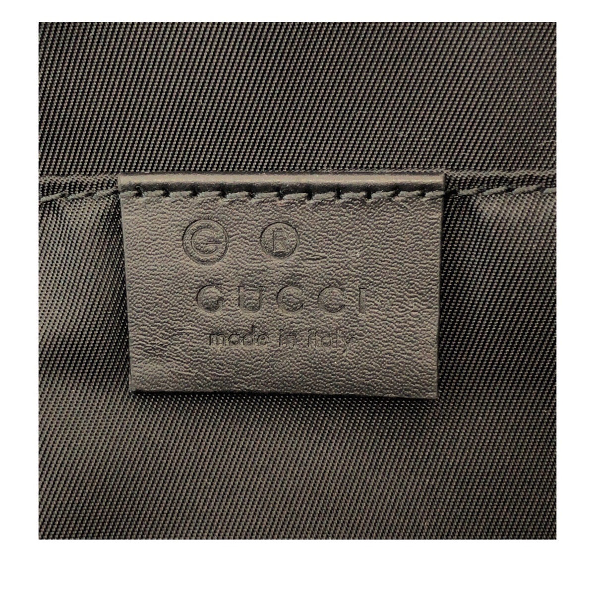 Gucci Business Bag 630916 Canvas, Leather Black Silver Metal Business Bag Pouch Sherry Line Mens Used Authentic