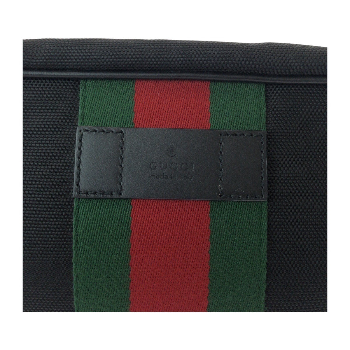 Gucci Business Bag 630916 Canvas, Leather Black Silver Metal Business Bag Pouch Sherry Line Mens Used Authentic